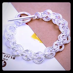 Sterling silver bracelet bangle women’s jewelry